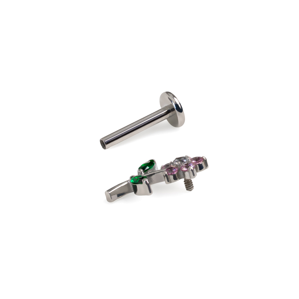 Sød blomst på flat back-labret