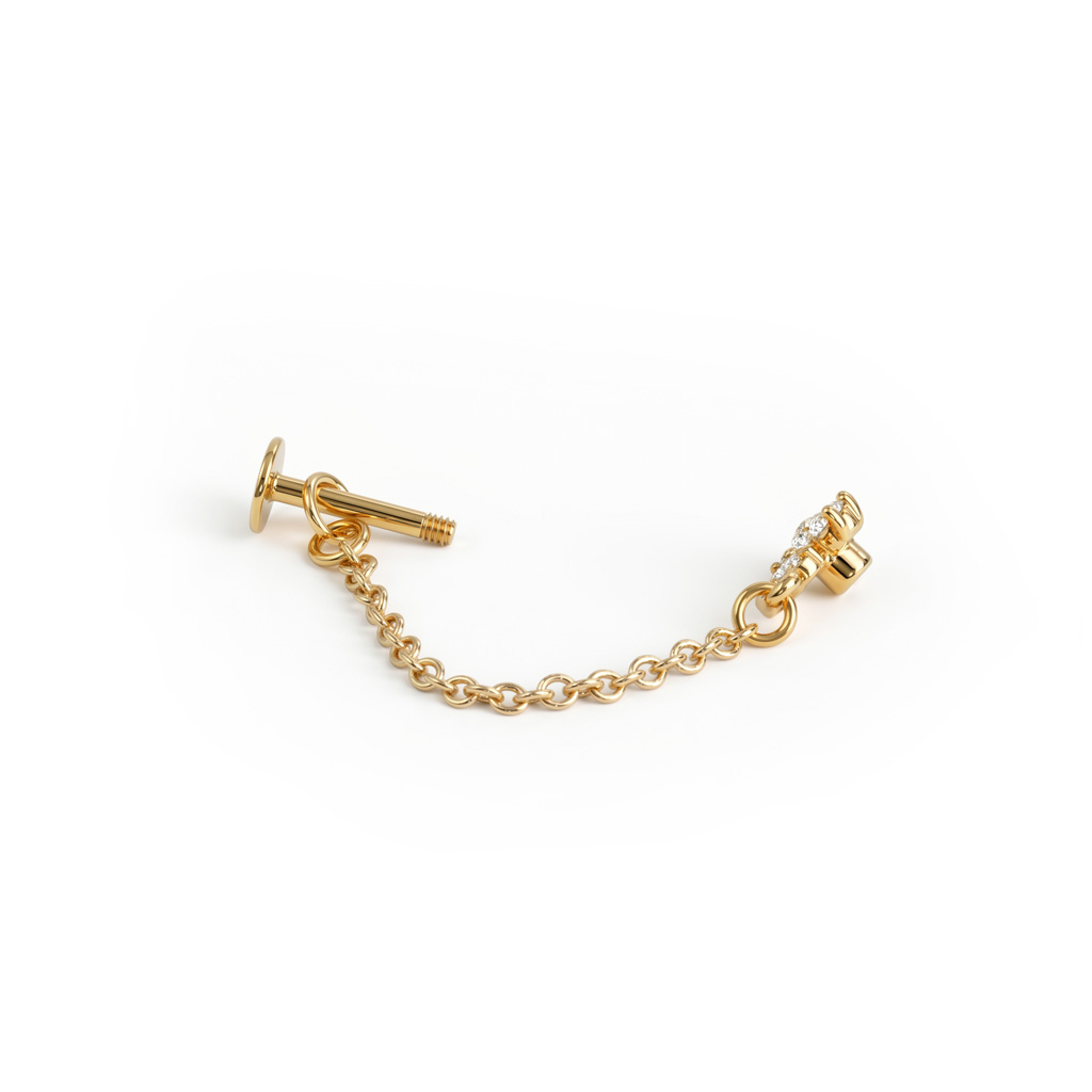 Blomsterlabret med kæde