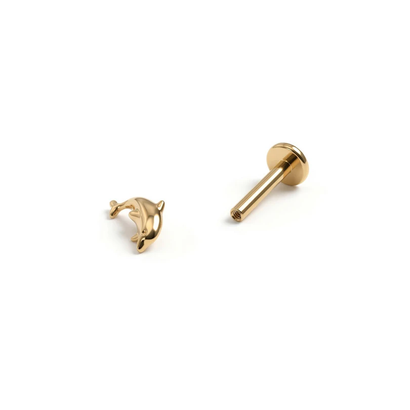 Titaniumlabret med delfin