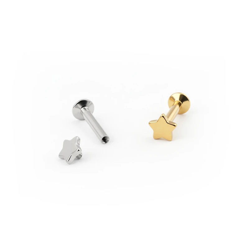 Labret med stjernedesign