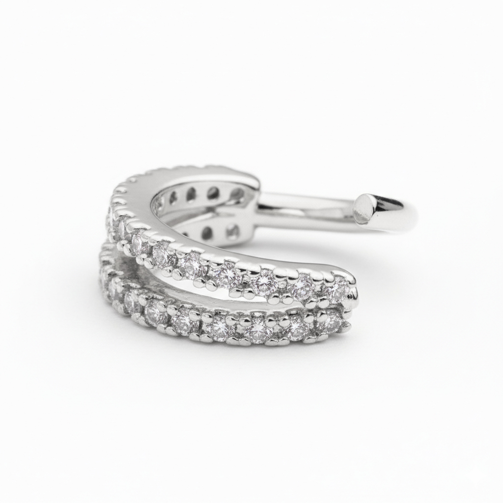 Ring med dobbelt splittet stenrække