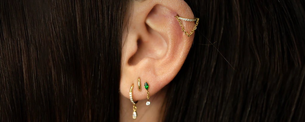 Helix-piercingsmykker af titanium