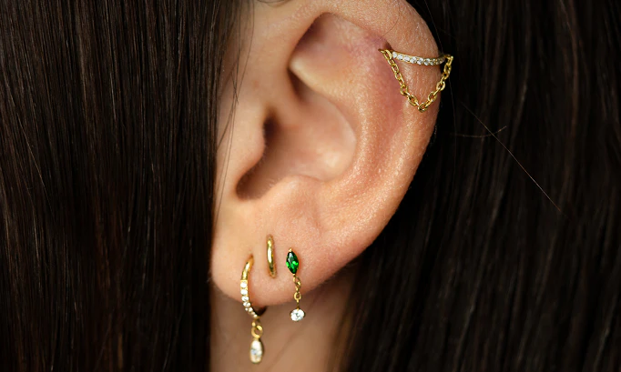 Helix-piercingsmykker af titanium